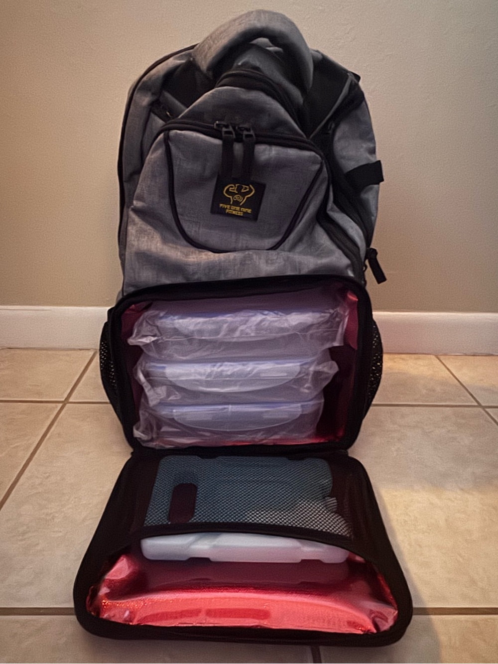 Meal Prep Backpack - gym or commute - Picture 3 of 5